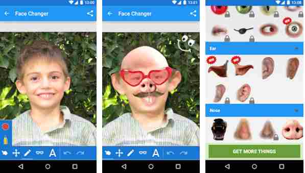 funny face apps for android