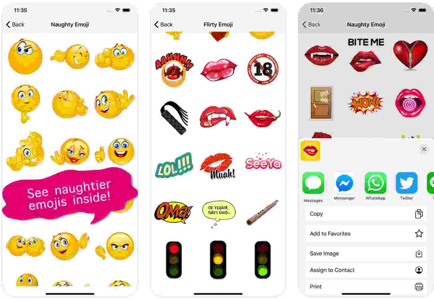 Adult-only emoji apps